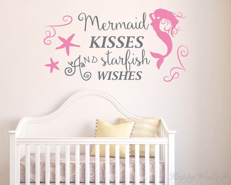 Bisous sirène et voeux étoile de mer Bisous sirène et voeux étoile de mer